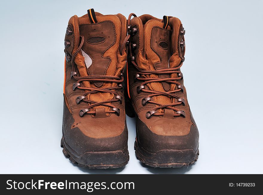 Wear over a pair of hiking shoes.