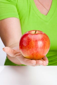 Apple In Hand Stock Images Apple In Hand Stock Images