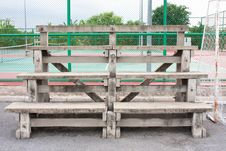 Bench In The Stadium Stock Photos Bench In The Stadium Stock Photos