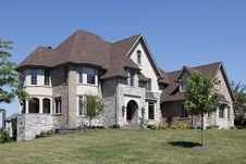Large Home With Arched Entry Royalty Free Stock Image Large Home With Arched Entry Royalty Free Stock Image