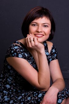 Portrait Of Beautiful Young Woman Royalty Free Stock Photography
