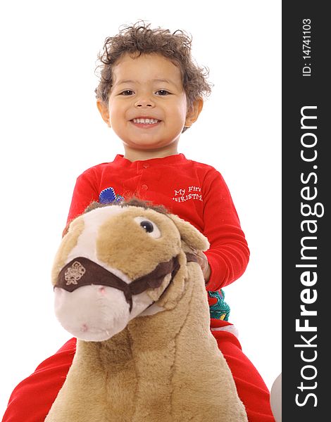 Toddler on a pony