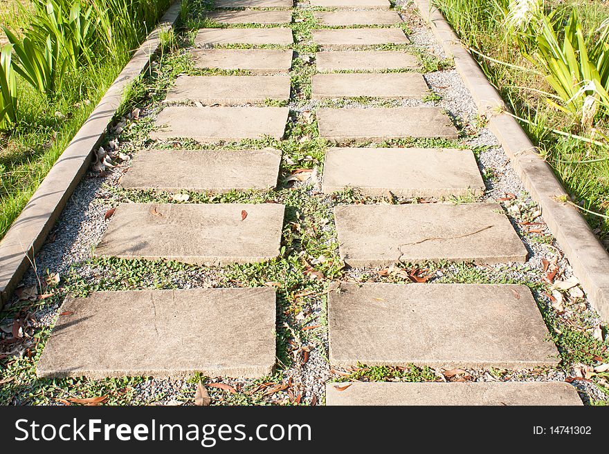 Sidewalk In The Park