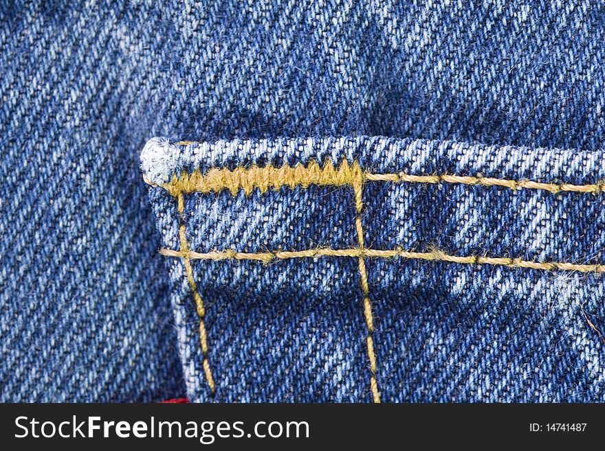 Details of Blue Jeans Background