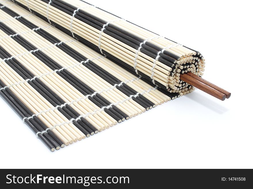 Half-rolled Bamboo Mat With Chopsticks