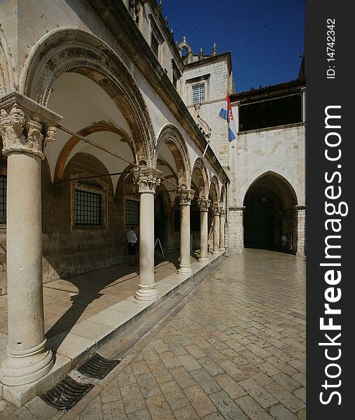 This Venetian palace is located in the heart of the southern Croatian city of Dubrovnik.