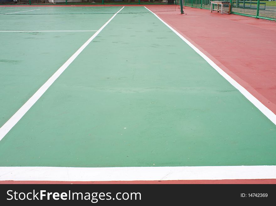 Stadium tennis in the park,sport of relax