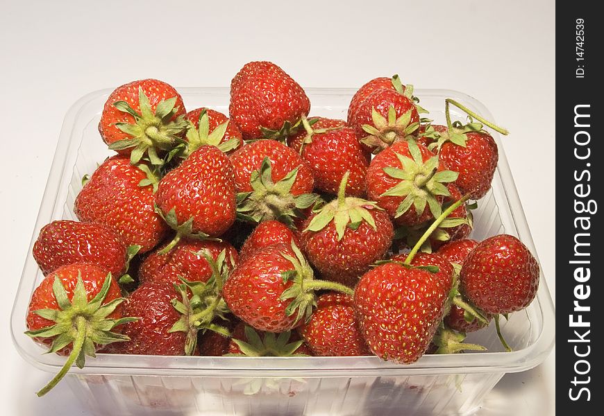 Ripe Strawberries In Basket