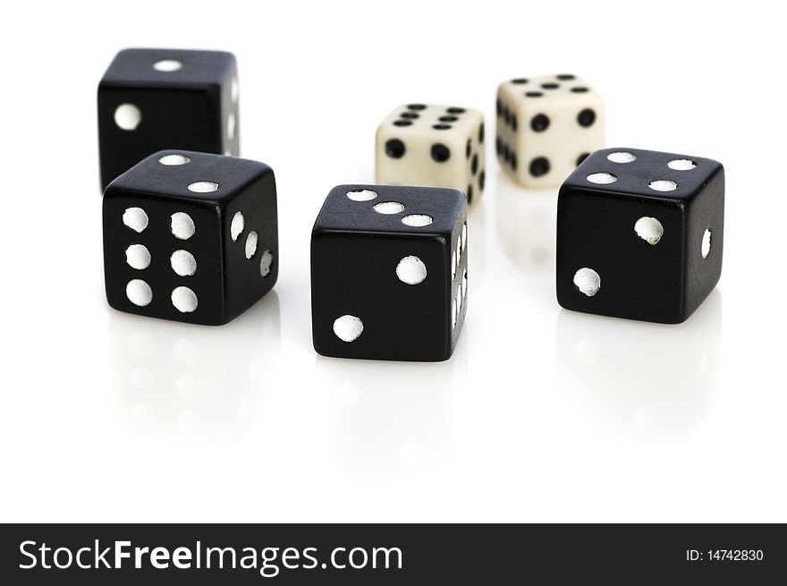 Successful game of dice combination. Successful game of dice combination