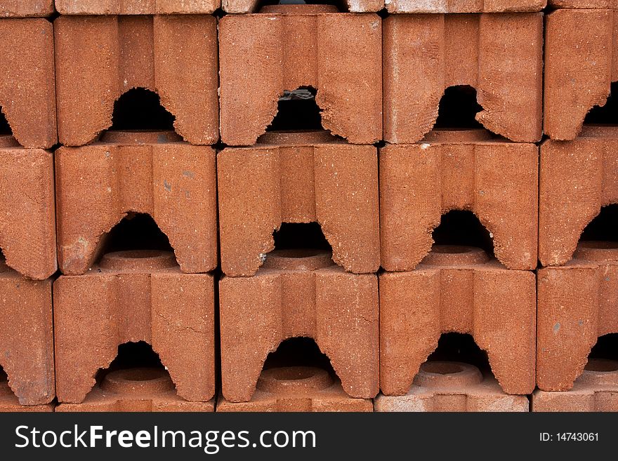 Pattern brick in the floor,brick color brown. Pattern brick in the floor,brick color brown.