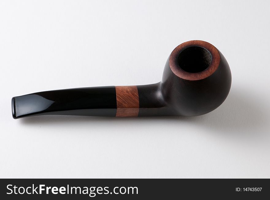 Smoking pipe isolated on a white background.