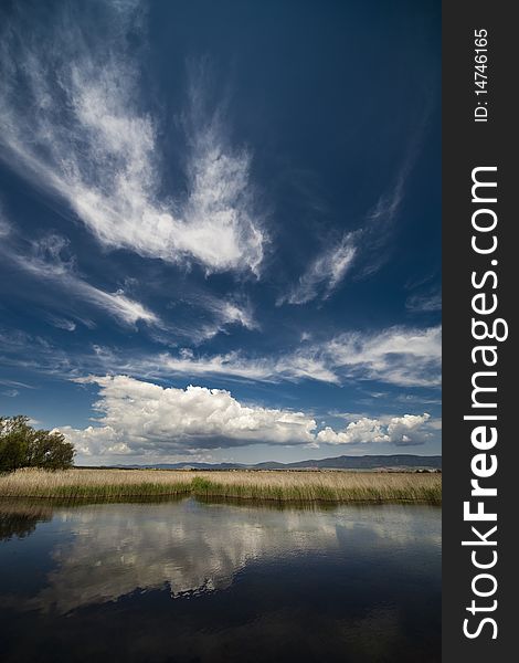 Protected lagoons in southern Spain, home to many migratory birds. Protected lagoons in southern Spain, home to many migratory birds