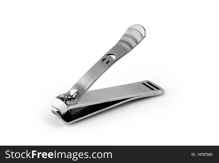 Nail clipper and Scissors Isolated On White with Clipping Path Due to technical reasons, clipping path is available only for the extra large size of this file.