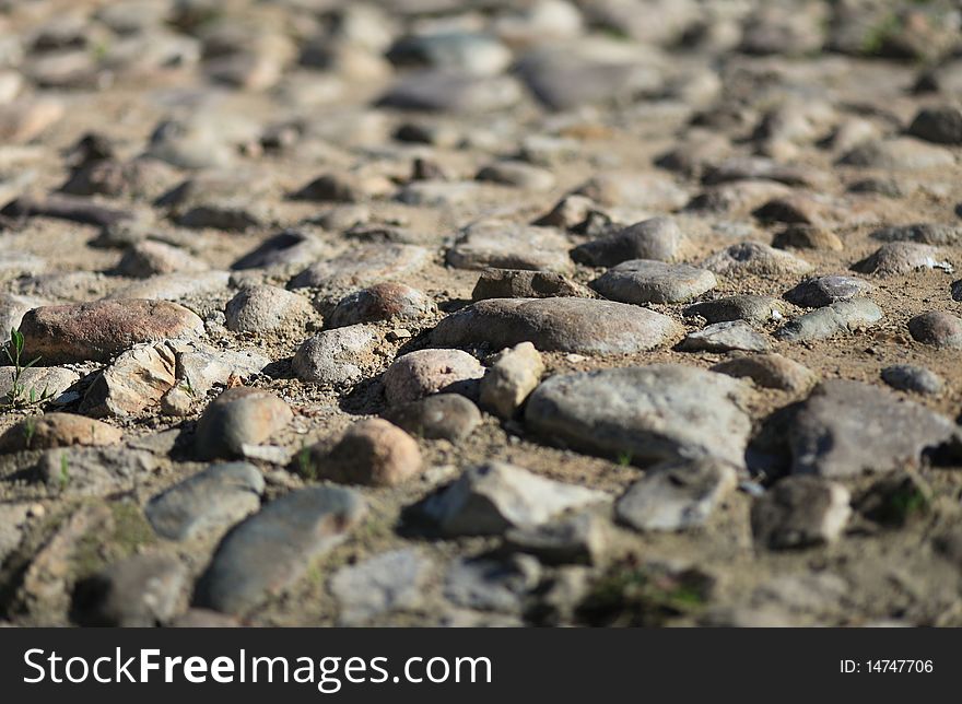 Close-up shoot of paved road