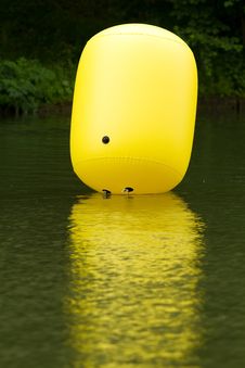 Yellow Buoy Royalty Free Stock Images