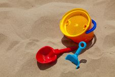 Plastic Toys For Beach Royalty Free Stock Images Plastic Toys For Beach Royalty Free Stock Images
