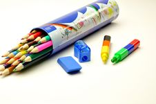 Colored Pencils Pencils Stock Photo