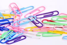 Colorful Paper Clips Stock Photography