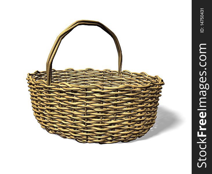 Wood weave basket