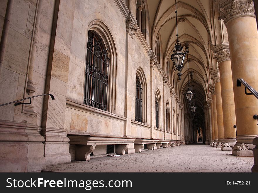 Rathaus in Vienna, historical building