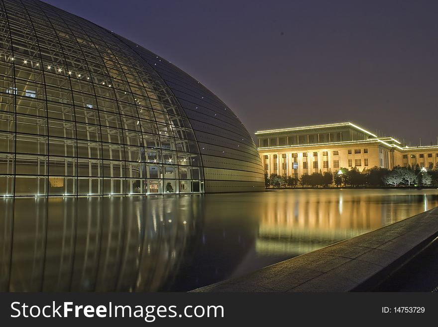 China National Grand Theater or National Center for the Performing Arts or the Egg in Beijing, China