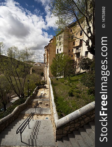 Monuments of the hanging houses of Cuenca, Spain