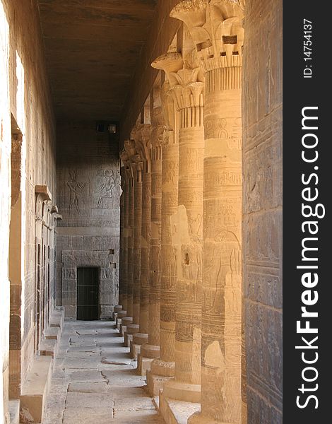 Egypt Temple Of Philae Columns