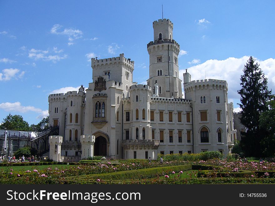 Chateau hluboka nad vltavou in the czech republic