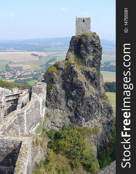 Castle trosky in the czech republic