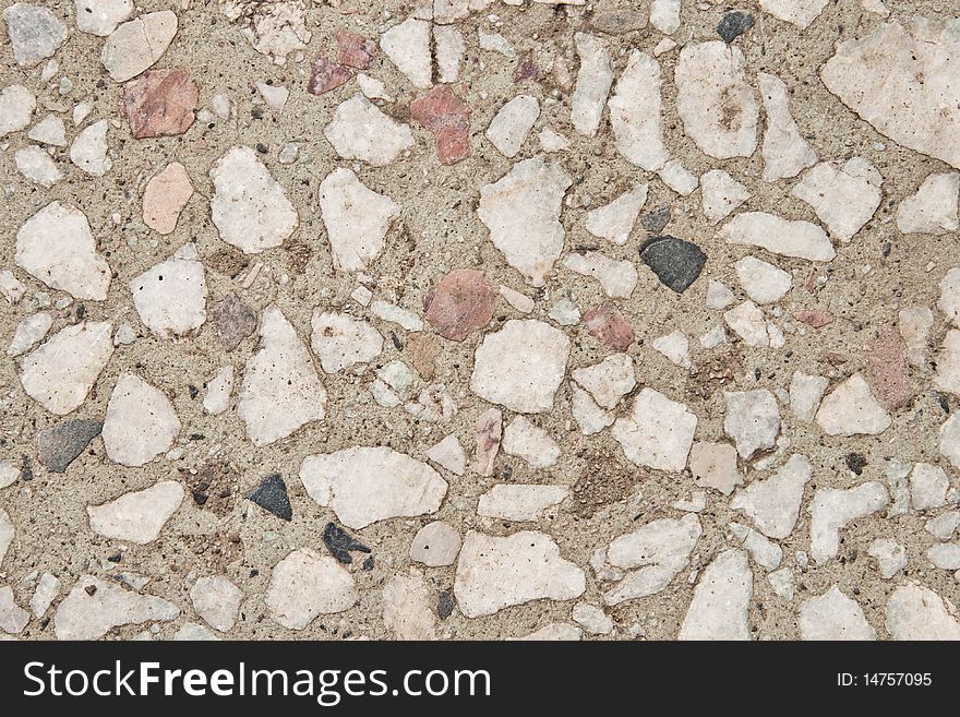 Detail of a stone mozaic used for texture. Detail of a stone mozaic used for texture