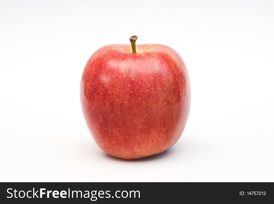 Close up photo of a red apple. Close up photo of a red apple