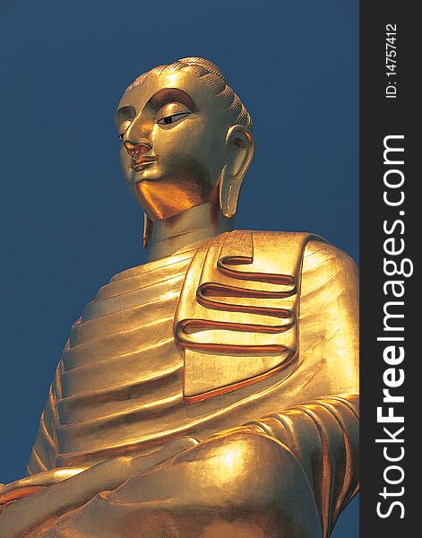 Golden buddha image in Thailand