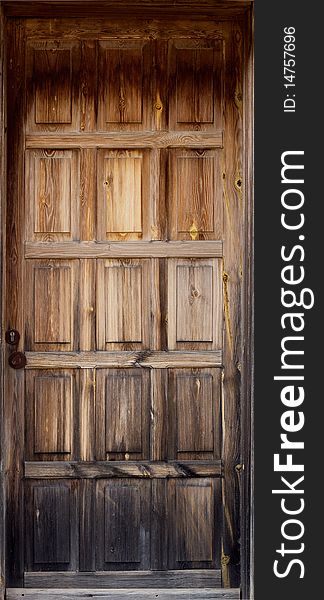 Old wooden door, can be used as background