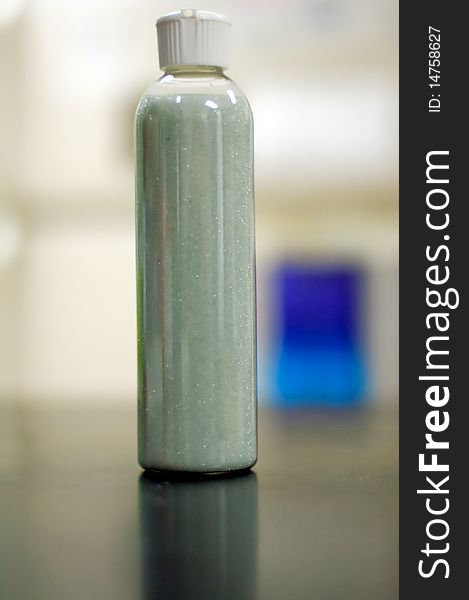 Image of the bottle with chemical reagent. Image of the bottle with chemical reagent.