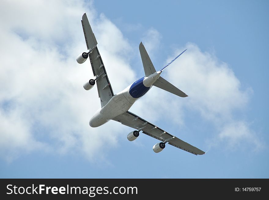 A flying long haul jet. A flying long haul jet