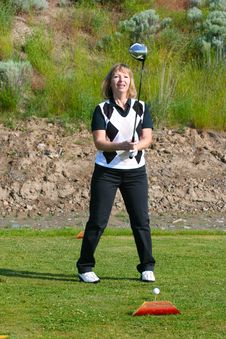 Female Golfer Stock Image Female Golfer Stock Image
