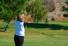 Female Golfer Stock Image Female Golfer Stock Image