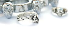 Skull Rings And Kastet Royalty Free Stock Photography