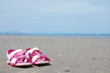 Girl S Sandals Royalty Free Stock Images