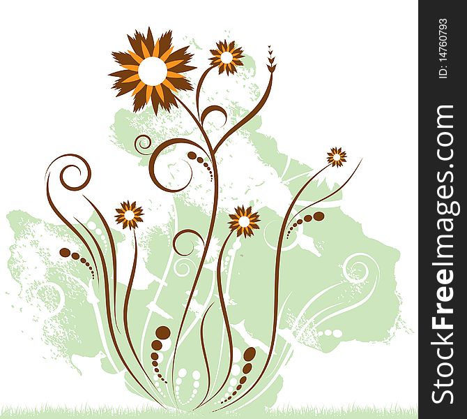 Floral style design  illustration vector. Floral style design  illustration vector