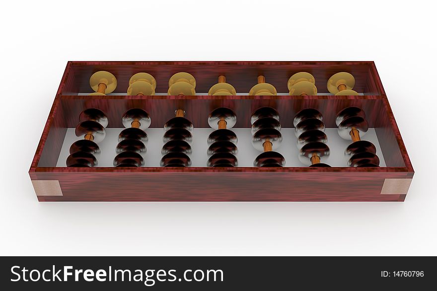 Computer-generated three-dimensional Abacus