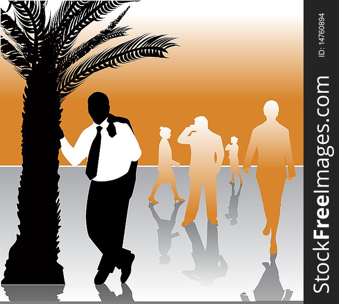 Bussiness people silhouette  illustration vector. Bussiness people silhouette  illustration vector