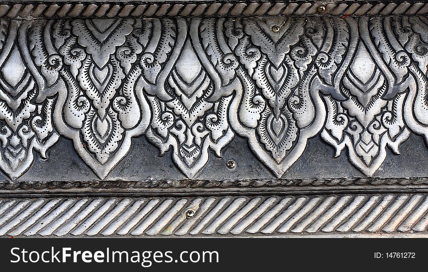 Thai Texture In Thailand Temple