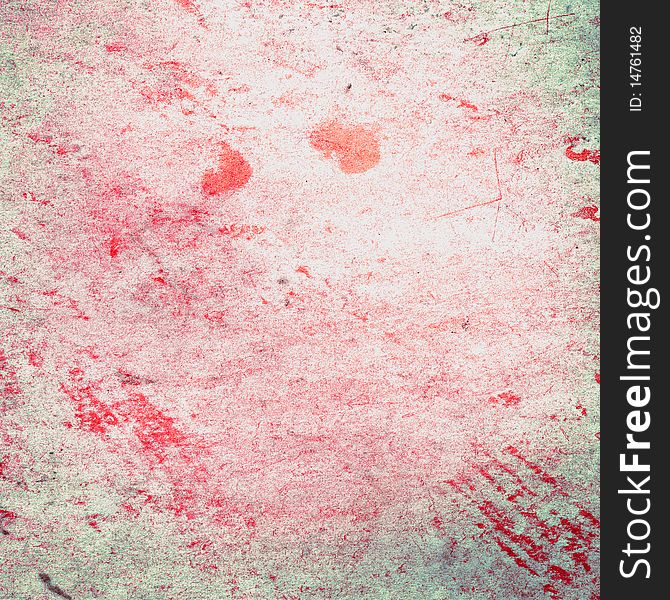 Red Wall Grunge Background