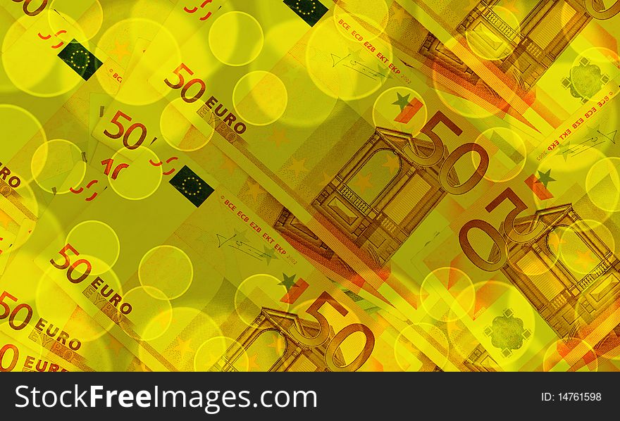 Euro banknotes abstract background Euro banknotes