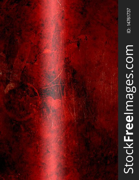 Red wall with a grunge background (texture)