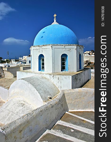 Greek church taken in Santorini