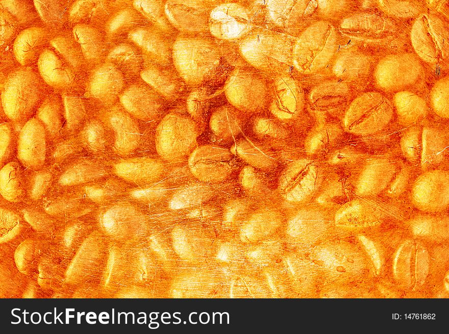 Grunge coffee beans background texture. Grunge coffee beans background texture