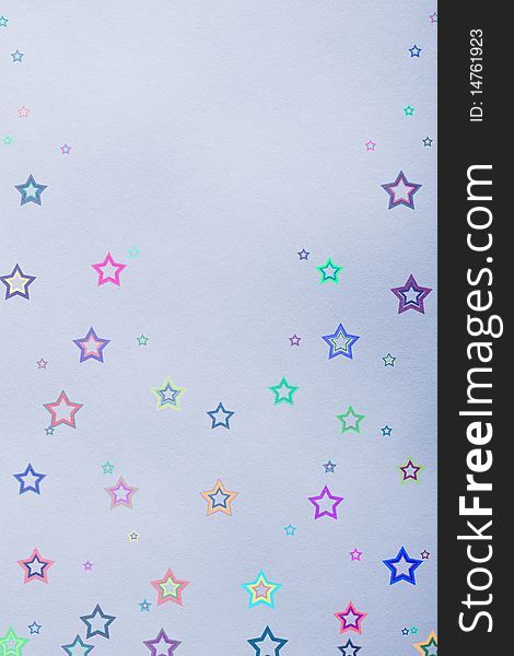 Star background on blue paper