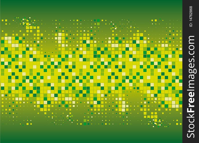 Abstract background of green and yellow